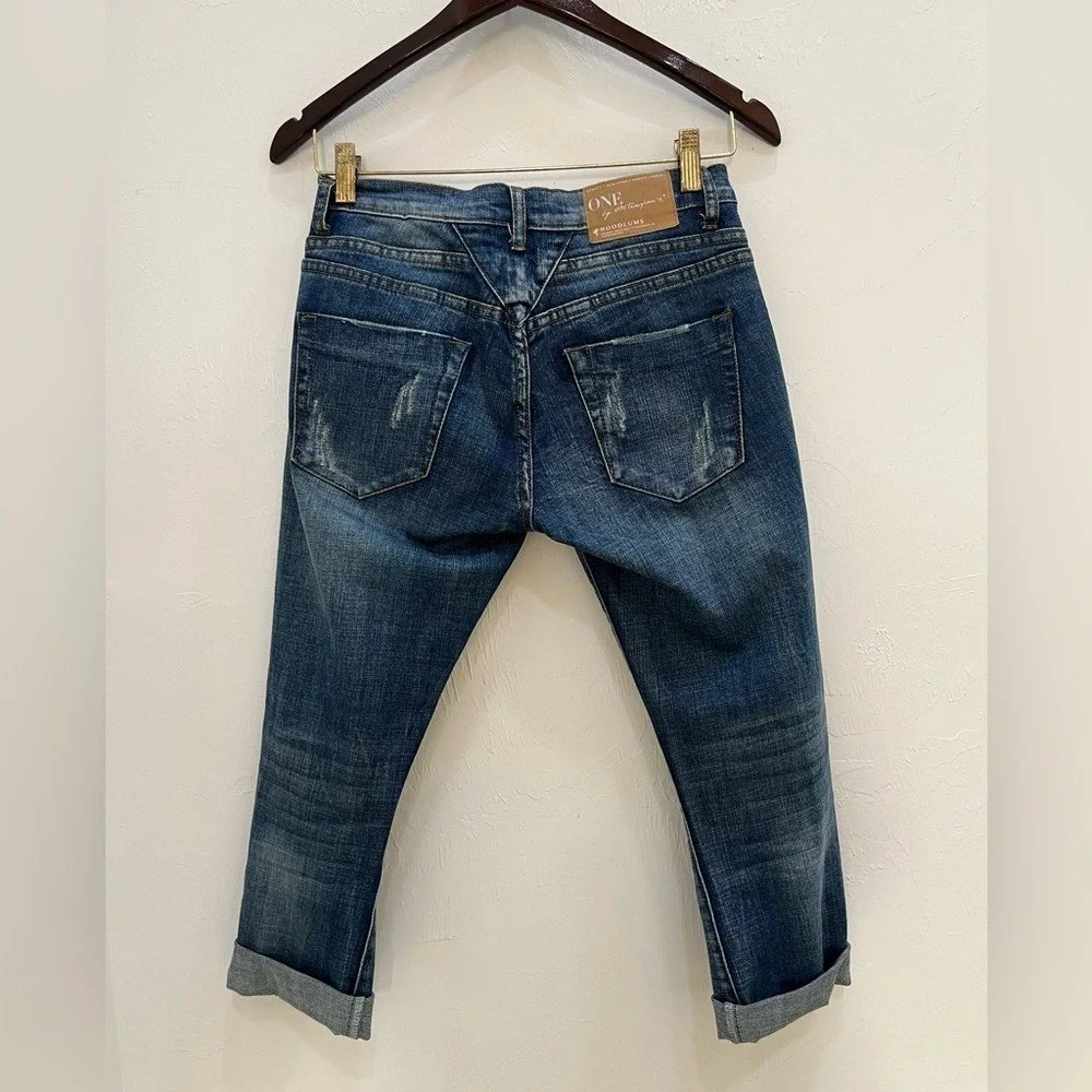 ONE X ONE-TEASPOON‎ DISTRESSED JEAN